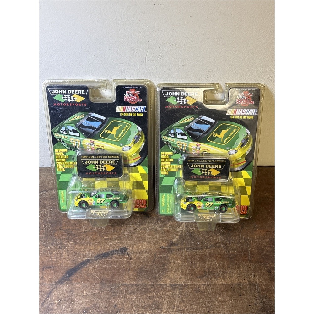 1999 Racing Champions Chad Little #97 John Deere NASCAR 1:64 Lot of 2 Sealed